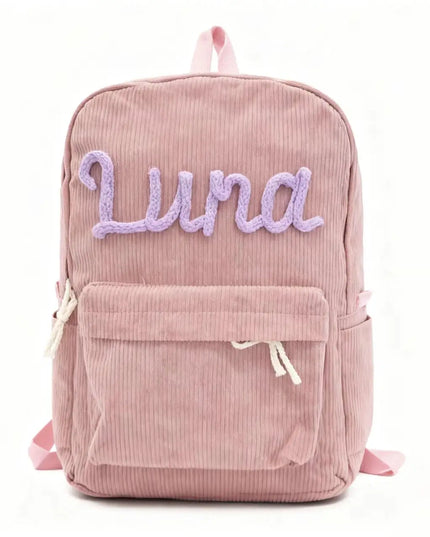 Rucksack mit Rolltop Pink – Dein