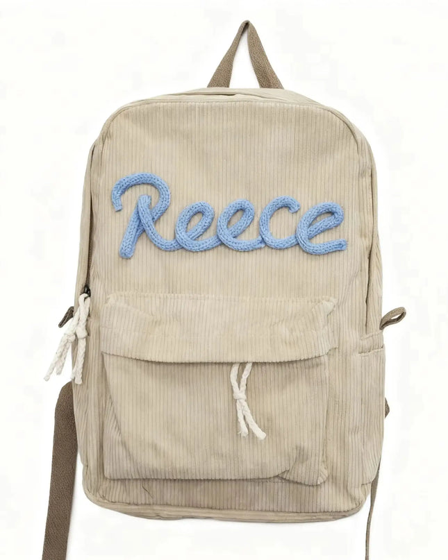 Personalisierter Rolltop Rucksack aus Cord