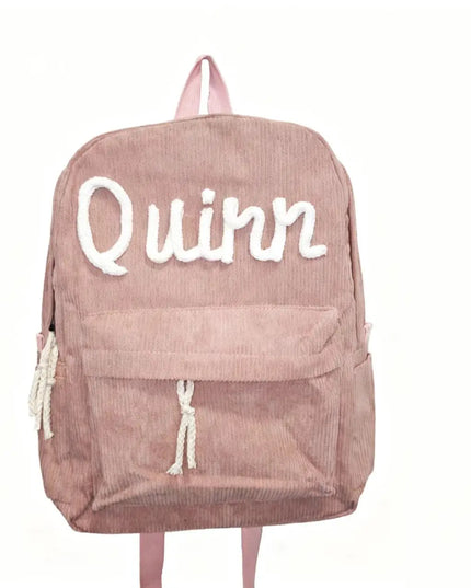 Rucksack mit Rolltop Weiss – Personalisiert
