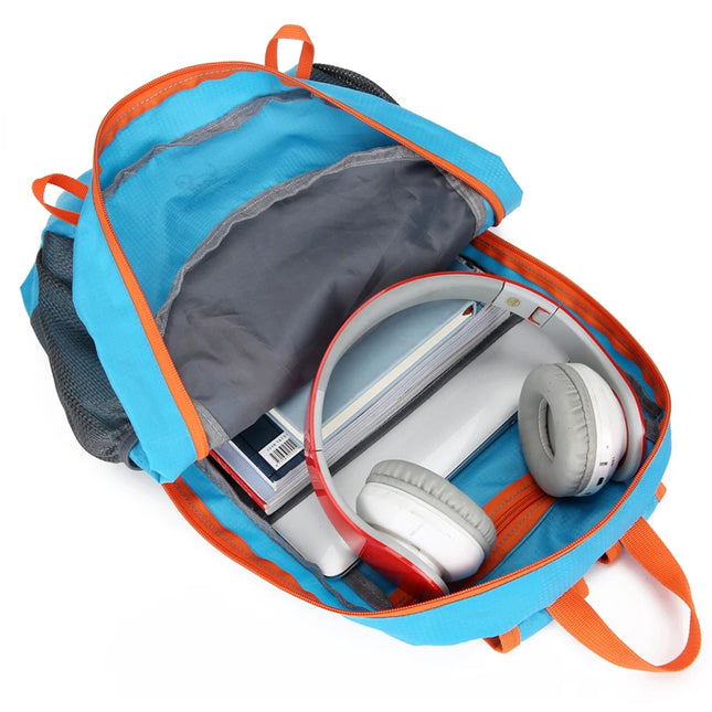 Rolltop Rucksack Schwarz Faltbar