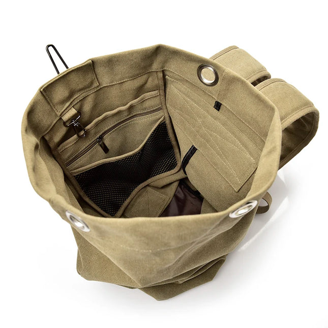 Dein lässiger Rolltop Rucksack Herren Canvas