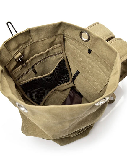 Rolltop Rucksack Herren Grün – Abenteuer