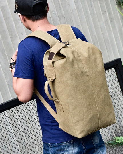 Rolltop Rucksack Herren Grün – Abenteuer