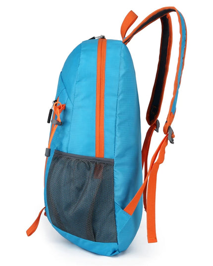 Rolltop Rucksack Blau Faltbar