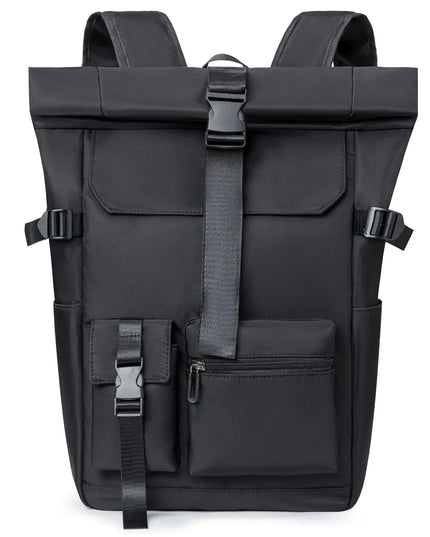 Rolltop Rucksack Wasserdicht Schwarz Urban