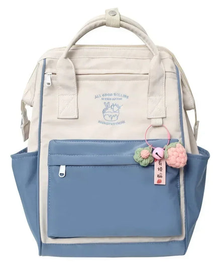 Rolltop Rucksack Wasserdicht Damen Blau