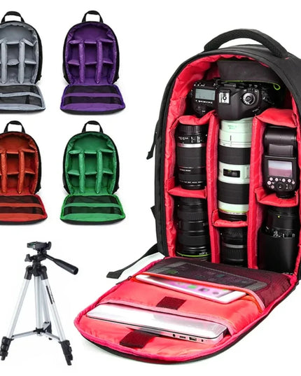 Rolltop Rucksack Wasserdicht Lila Kamera