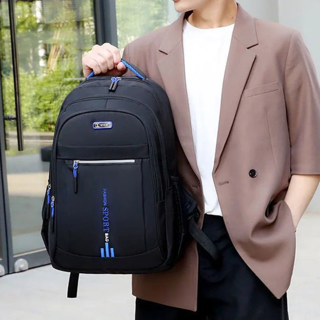 Rucksack mit Rolltop Schwarz – Dein