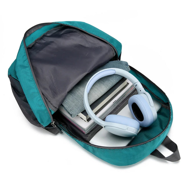 Rolltop Rucksack Blau – Dein Faltbarer