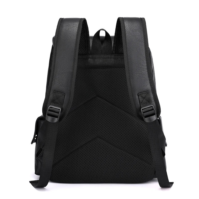 Rolltop Rucksack Herren Schwarz Elegant