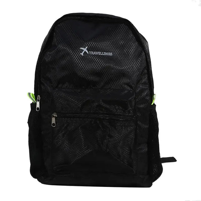Rolltop Rucksack Schwarz – Faltbar & Leicht