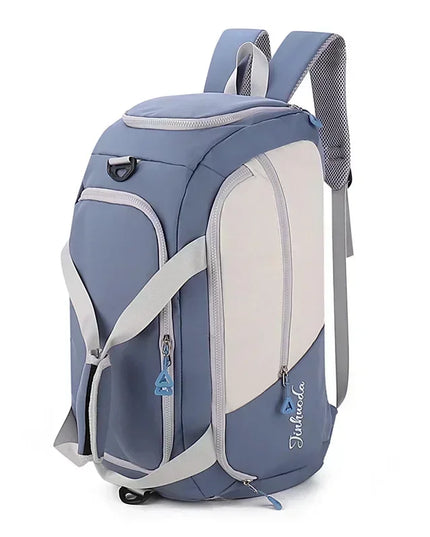 Rolltop Rucksack Wasserdicht Damen Blau –