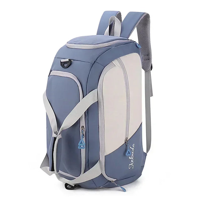 Rolltop Rucksack Wasserdicht Damen Blau –