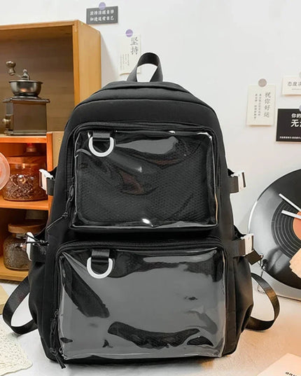 Rolltop Rucksack Damen Pink Stylisch