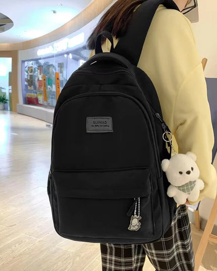 Rolltop Rucksack Wasserdicht Damen Schwarz –