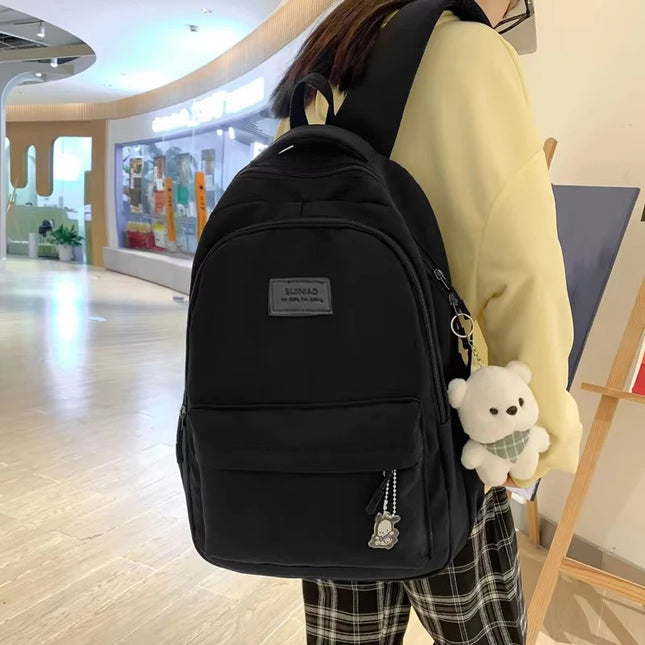 Rolltop Rucksack Wasserdicht Damen Schwarz –
