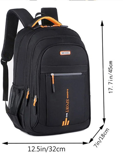 Großer Rolltop Rucksack für die Schule &