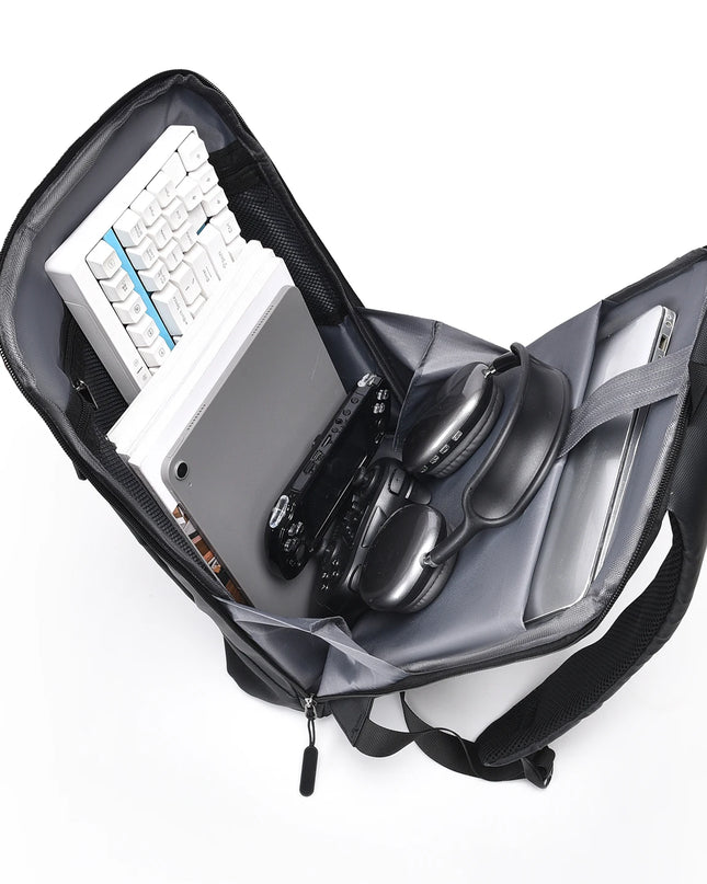 Rolltop Rucksack Wasserdicht Schwarz Smart