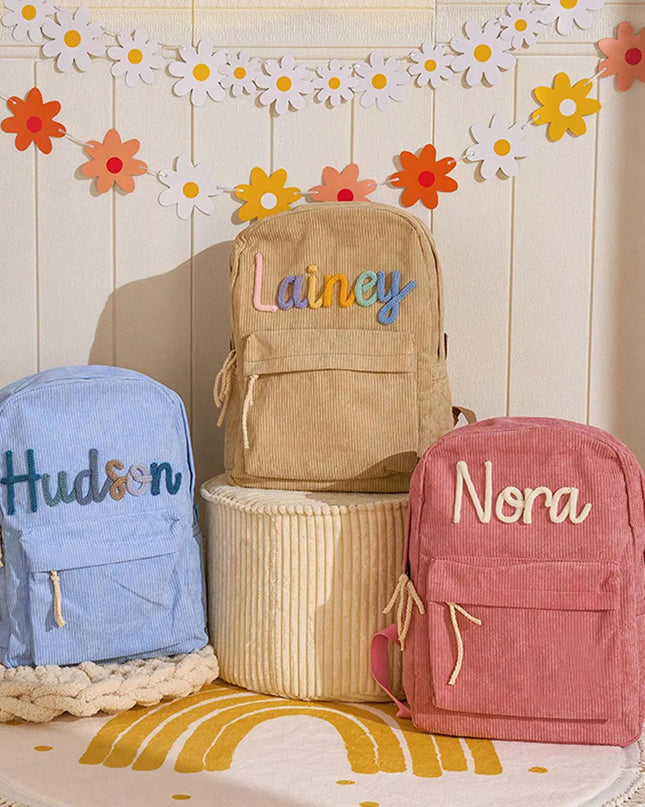 Personalisierter Rolltop Rucksack aus Cord