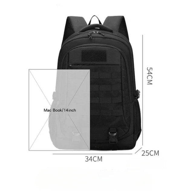 Rolltop Rucksack Herren Schwarz – Outdoor