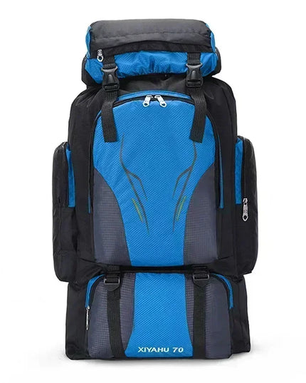 Rucksack mit Rolltop Blau – Dein