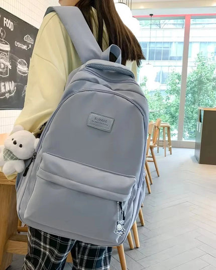 Rolltop Rucksack Wasserdicht Damen Blau –