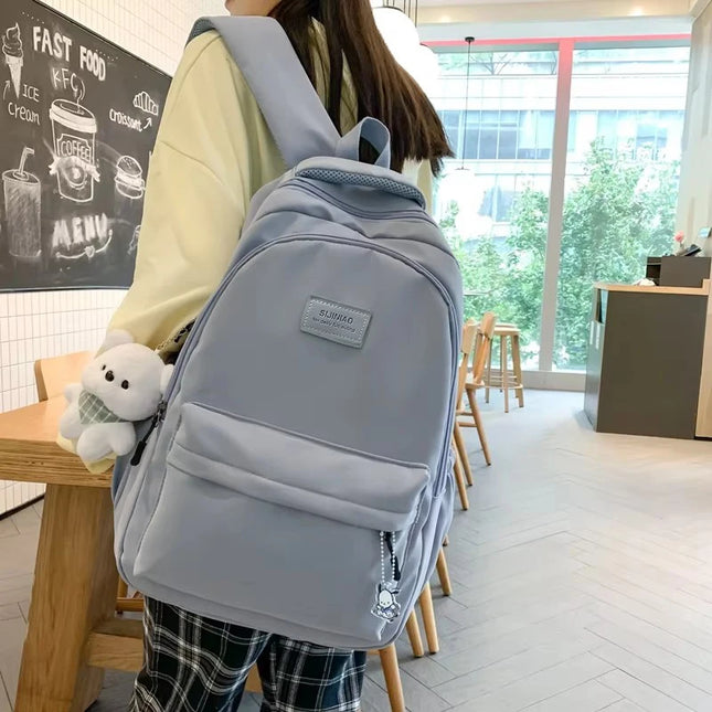 Rolltop Rucksack Wasserdicht Damen Blau –