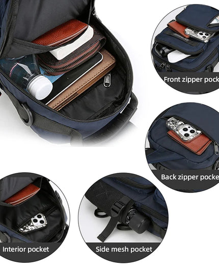 Rolltop Rucksack Herren Schwarz – Der