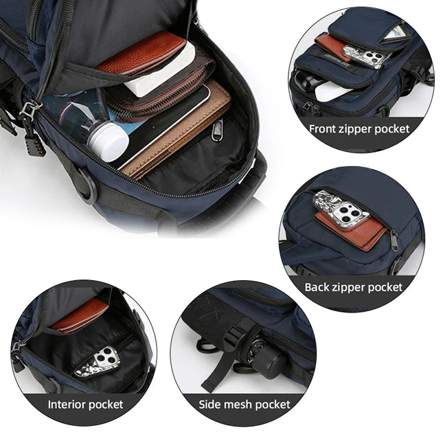 Rolltop Rucksack Herren Schwarz – Der