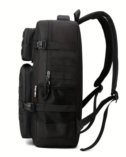 Rolltop Rucksack Herren Schwarz Taktisch