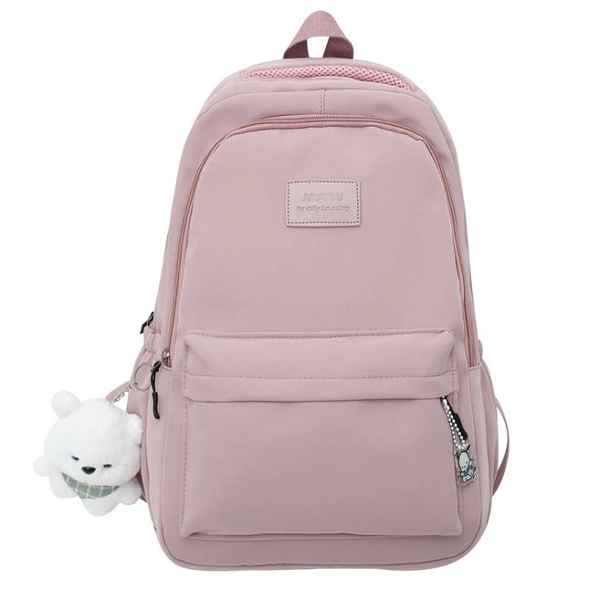 Trendy College Rolltop Rucksack Wasserdicht