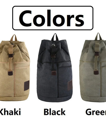 Rolltop Rucksack Herren Khaki Vielseitig