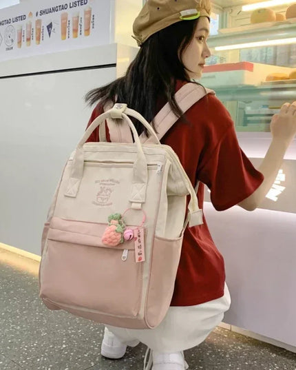 Rolltop Rucksack Wasserdicht Damen Lila