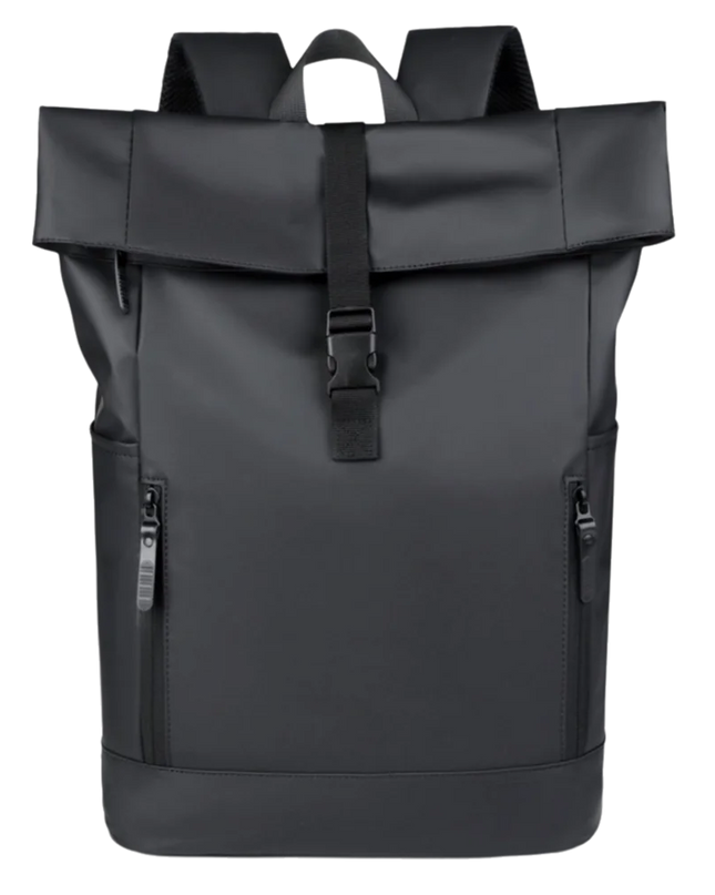 Rolltop Rucksack Wasserdicht Schwarz Urban