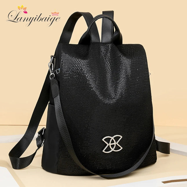 Eleganter Rolltop Rucksack für Damen