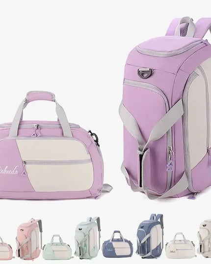 Rolltop Rucksack Wasserdicht Damen Blau –