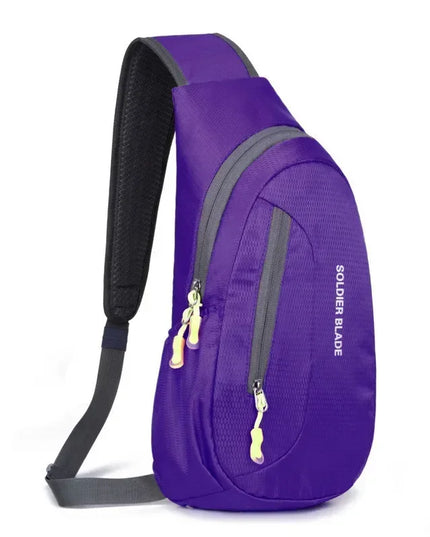 Rolltop Rucksack Wasserdicht Lila – Crossbody