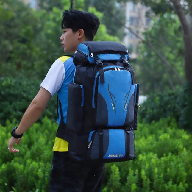 Rucksack mit Rolltop Blau – Dein stylischer