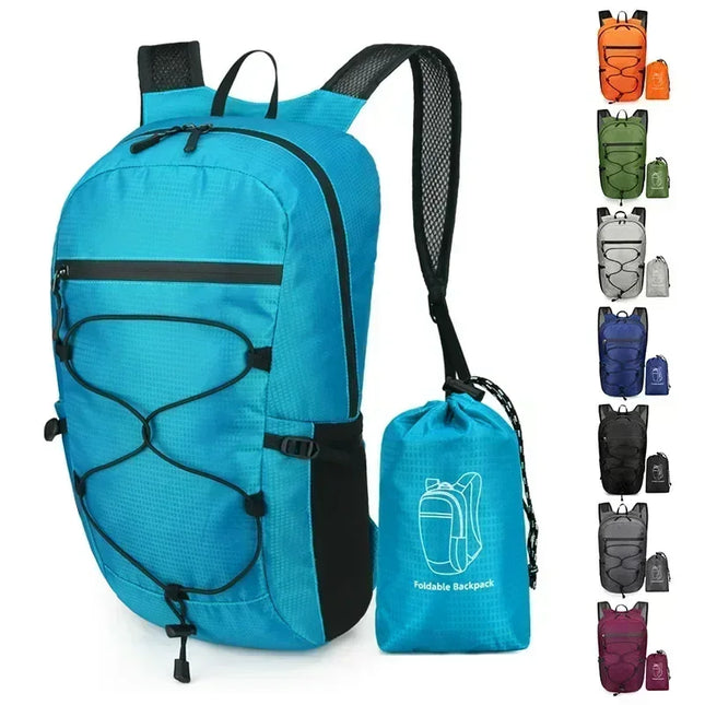 Rolltop Rucksack Wasserdicht Damen Grau