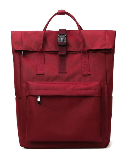 Rolltop Rucksack Weinrot – Edler Farbton