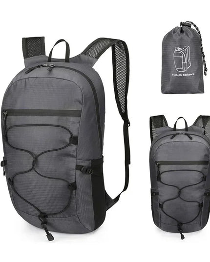 Rolltop Rucksack Wasserdicht Damen Grau