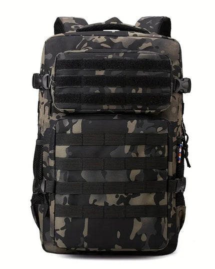 Rolltop Rucksack Herren Braun Camouflage