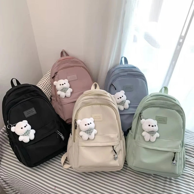 Trendy College Rolltop Rucksack Wasserdicht