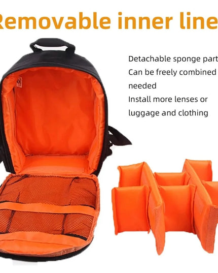 Rolltop Rucksack Wasserdicht Grau Kamera