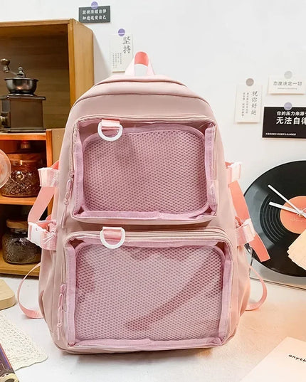 Rolltop Rucksack Damen Pink – Auffallend