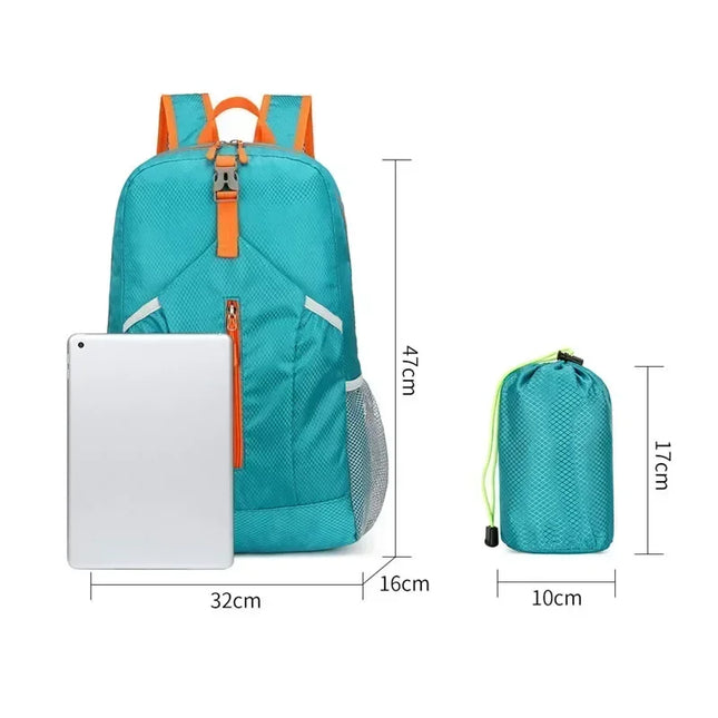 Rolltop Rucksack Wasserdicht Schwarz Leicht