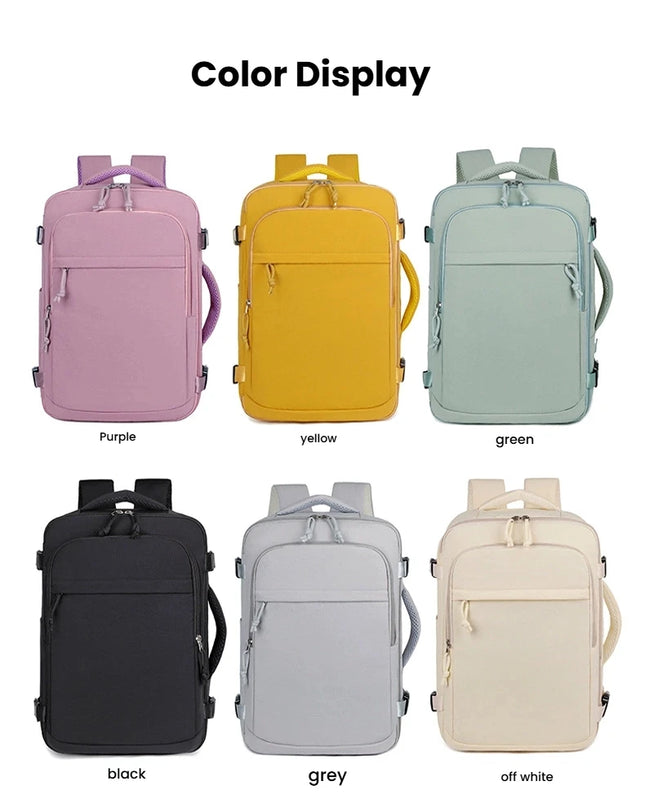 Rolltop Rucksack Wasserdicht Damen Pink –