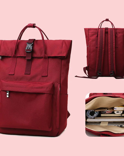 Rolltop Rucksack Grau – Groß & Geräumig