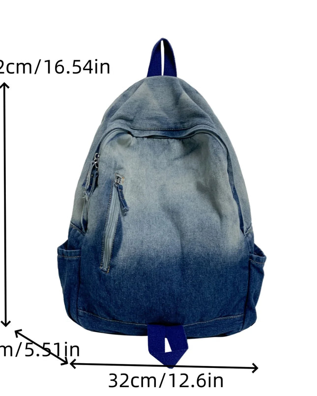 Dein Denim Rolltop Rucksack für jeden Tag