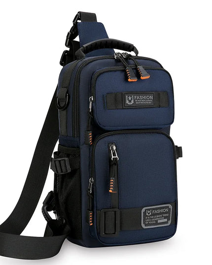 Rolltop Rucksack Herren Blau – Urban Flex